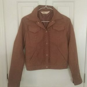 Hollister micro suede jacket